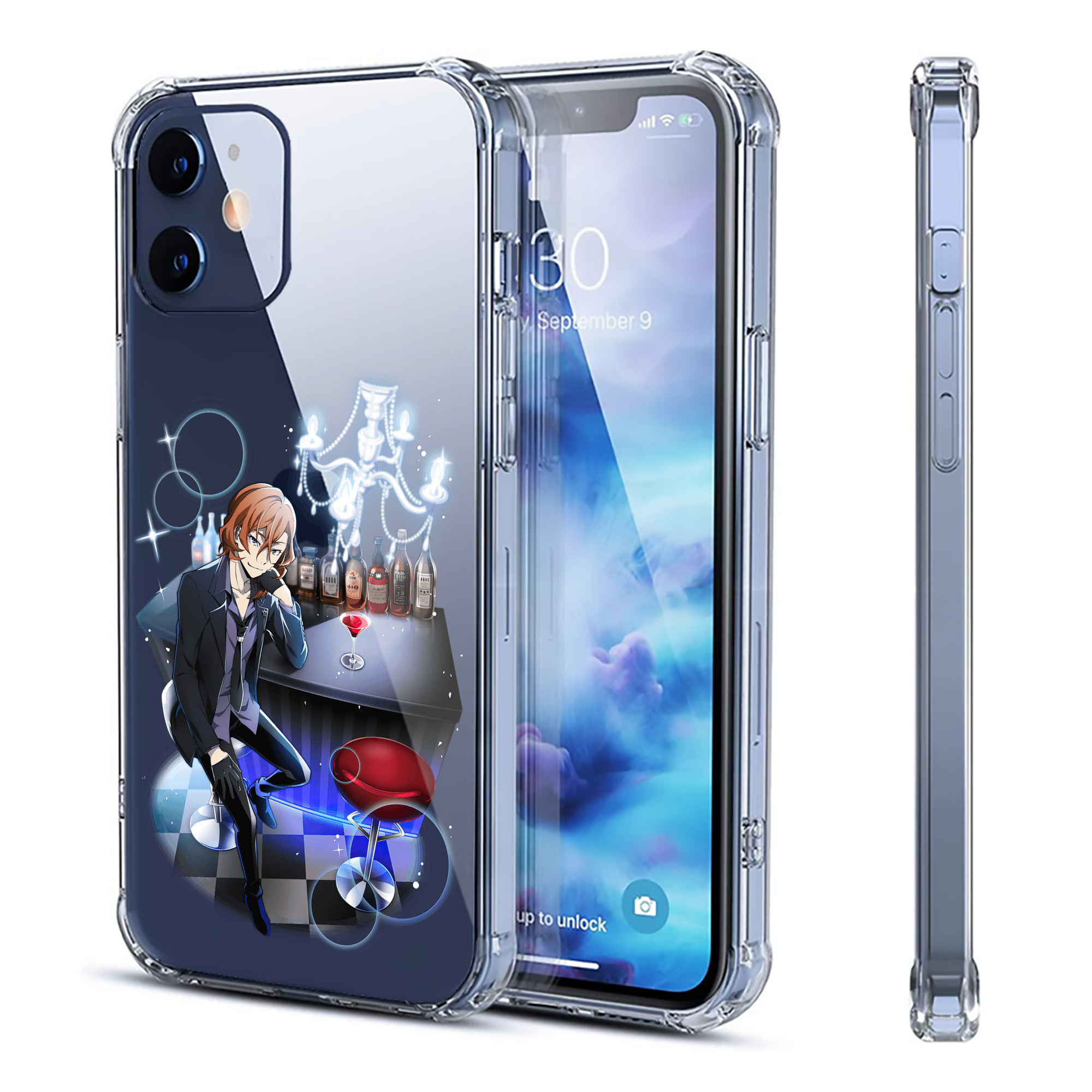 （画像用） 文豪ストレイドッグス Bungo Stray Dogs 【iPhone 12シリーズ対応】透明スマホケース（クリアソフトケース）